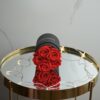 Czerwone wieczne róże - mały box czarny